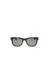Saint Laurent Logo Sunglasses In Gray