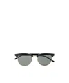Saint Laurent Logo Sunglasses In Gray