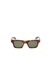 Saint Laurent Logo Sunglasses In Gray