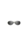 Saint Laurent Eyewear Pillow Oval Sunglasses In Gray