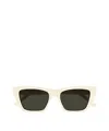 Saint Laurent Cat-eye Acetate Sunglasses In Green