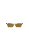 Saint Laurent Sl 461 Geometric-frame Sunglasses In Green