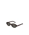 Saint Laurent Eyewear Jeanne Oval Frame Sunglasses In Green