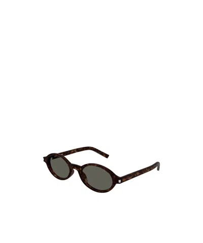 SAINT LAURENT SAINT LAURENT EYEWEAR JEANNE OVAL FRAME SUNGLASSES