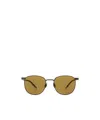 Saint Laurent Logo Sunglasses In Green