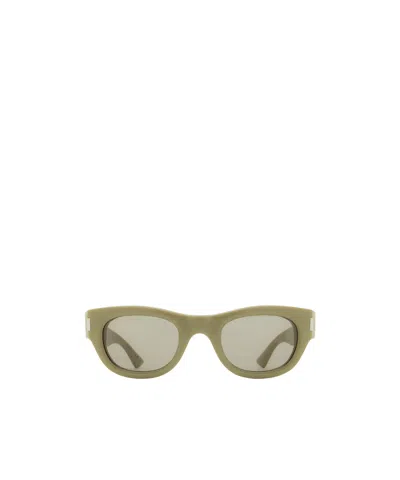 Saint Laurent Logo Sunglasses In Nude