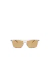 Saint Laurent Logo Sunglasses In Nude