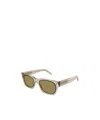 Saint Laurent Logo Sunglasses In Nude