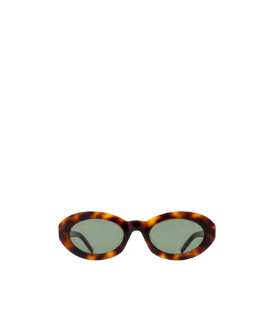 Saint Laurent Logo Sunglasses In Pink