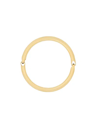 Saint Laurent Logo Tubular Necklace In Yellow
