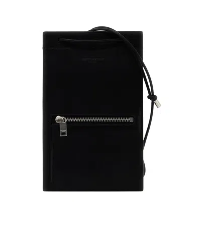 Saint Laurent Logo Wallet In Black