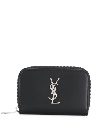 Saint Laurent Logo Zipped Purse