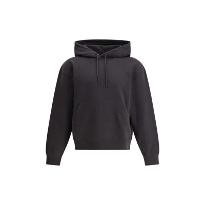 Saint Laurent Hoodie In Anciere Grey