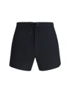 Saint Laurent Logoed Swimshorts In Black