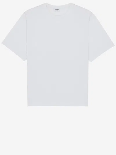 Saint Laurent Logo-embroidered Cotton T-shirt