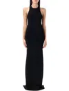 Saint Laurent Open-back Wool-blend Mini Dress For Women In Black