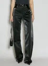 Saint Laurent Extra Long Jeans In Black