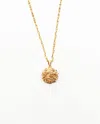 Saint Laurent Long Gold Ball Necklace In Multi