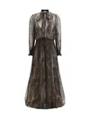 Saint Laurent Long Lavallière Dress