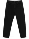 Saint Laurent Mick Long Straight-leg Jeans In Black