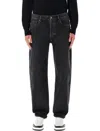 Saint Laurent Mick Long Jeans In Black Westwood Denim In Black