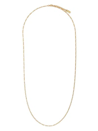 Saint Laurent Long Parallel Chain Necklace In Animal Print