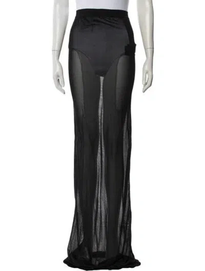 Pre-owned Saint Laurent Long Skirt In Gray