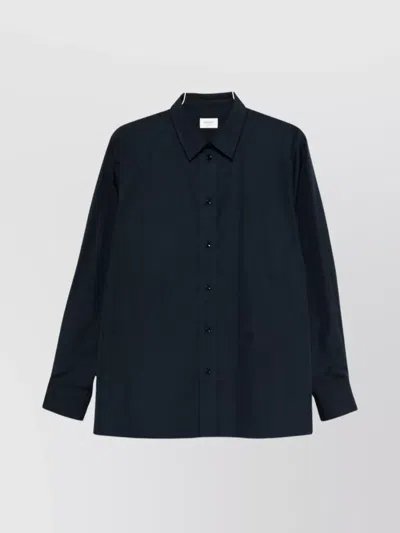 SAINT LAURENT LONG SLEEVE COTTON SHIRT FEATURING COLLAR