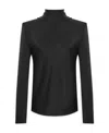 Saint Laurent Paris Women Blusa Scollo A Cappuccio In Black