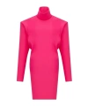 Saint Laurent Long Sleeve Dress In Pink
