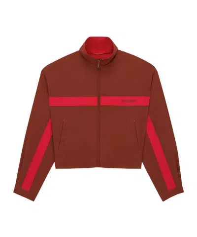 Saint Laurent Zip Embroidered Jacket In Multi