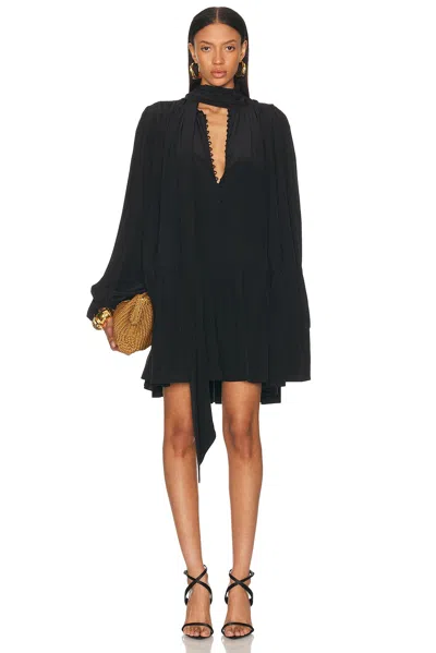 Saint Laurent Long Sleeve Mini Dress