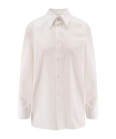 Saint Laurent Long Sleeve Shirt In White