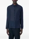 Saint Laurent Long-sleeve Shirt In Blue
