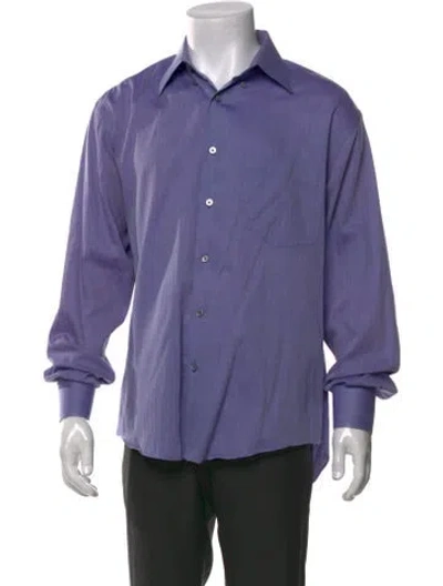 Pre-owned Saint Laurent Long Sleeve Shirt In Purple
