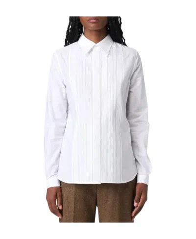 Saint Laurent Long-sleeve Shirt In White