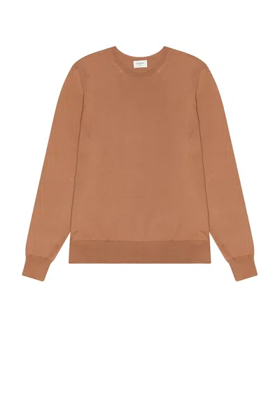Saint Laurent Long Sleeve Sweater In Bois De Rose