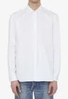 Saint Laurent Yves Collar Shirt In White