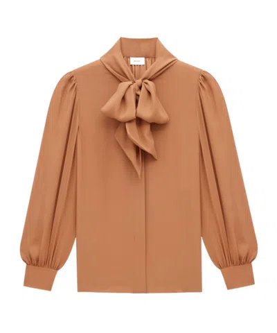 Saint Laurent Long-sleeved Shirt In Pink