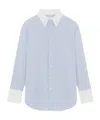 Saint Laurent Winchester Boyfriend Shirt In Cotton In White