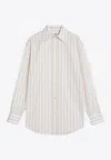 Saint Laurent Long-sleeved Stripe Shirt