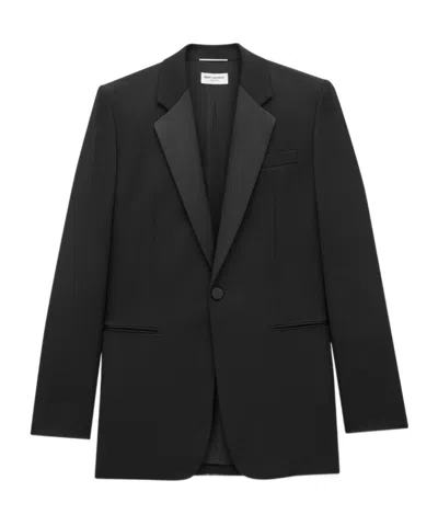 SAINT LAURENT SAINT LAURENT CLASSIC LONG-SLEEVE TUXEDO BLAZER