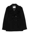 Saint Laurent Long-sleeved Suit Jacket In Black
