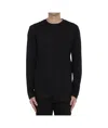 Saint Laurent Long-sleeved Sweater In Black