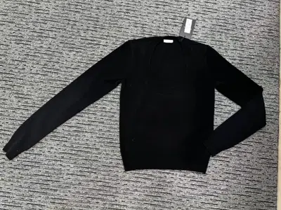Saint Laurent Long-sleeved Sweater In Black