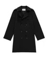 Saint Laurent Long-sleeved Windbreaker In Black