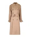Saint Laurent Long-sleeved Windbreaker In Light Brown