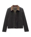 Saint Laurent Long-sleeved Work Jacket In Black