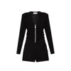 Saint Laurent Long Sleeves Jumpsuit In Black