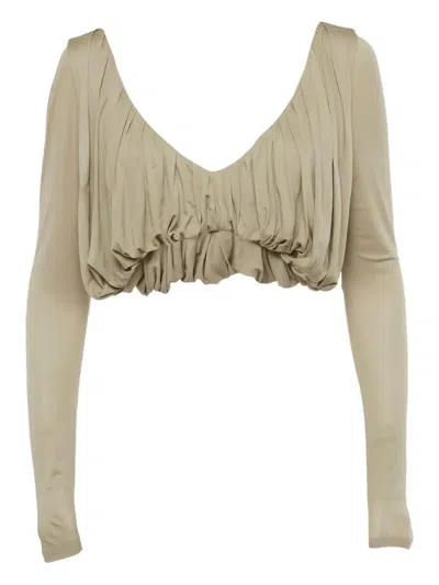 Pre-owned Saint Laurent Long-sleeves Top In Neutral